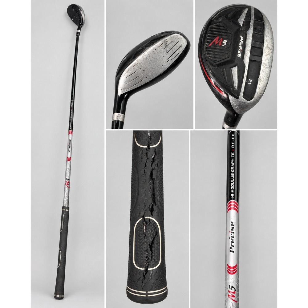 Precise M5 Hybrid Golf Club 21 Degree Right Hand A-Flex Graphite Shaft